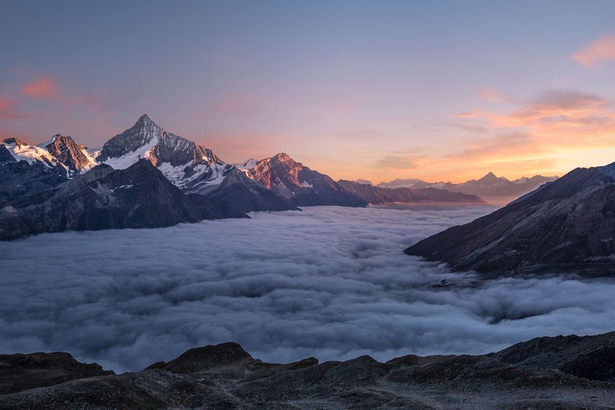 Snow-capped Andean peaks under starry sky